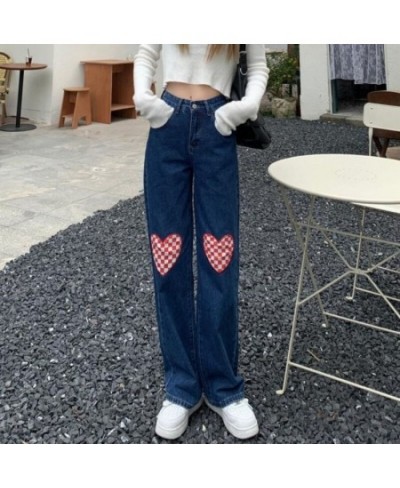 Blue Jeans Woman Vintage Clothes Straight Leg Jeans Women 2022 Y2k Women's Pants Denim Korean Fashion Female Clothing $37.32 ...