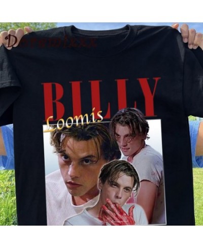 90s Billy Loomis Vintage Clothes T-Shirt Unisex Tee Shirt Cotton T-Shirts for Men Scream Horror Funny Hip Hop Streetwear Wome...