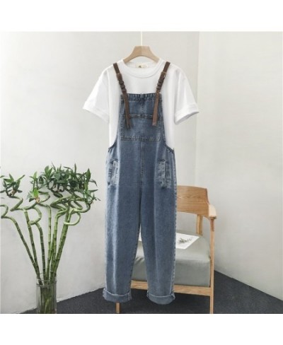 Korean Style Loose Fashion Women Jeans Straight Suspenders Denim Trousers 2023 New Spring Female All-Match Jumpsuit Pants $63...