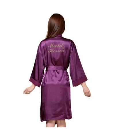 Bridesmaid robes Sleepwear Robe Wedding Bride Bridesmaid Robes Pyjama Robe Female nightwear Bathrobe Nightdress Nightgown $35...