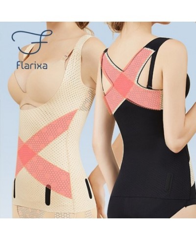 Waist Trainer Body Shaper Plus Size Tummy Control Underwear Posture Corrective Top Seamless Women Corset Slimming Vest $31.24...