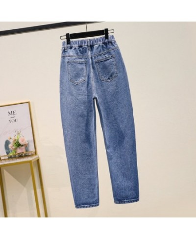 Autumn Plus Size Jeans Women High Waist Buttons Harem Pants Denim Femme Loose Casual Ankle Length Cowboy Mujer 5XL Fashion 20...