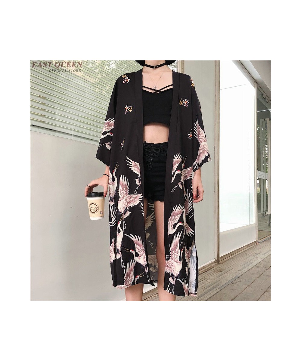 Kimono Cardigan Womens Tops & Blouses Japanese Streetwear Women Tops Summer 2023 Long Shirt Female Ladies Blouse Women Clothe...