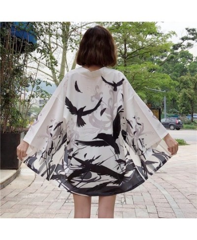 Kimono Cardigan Womens Tops & Blouses Japanese Streetwear Women Tops Summer 2023 Long Shirt Female Ladies Blouse Women Clothe...