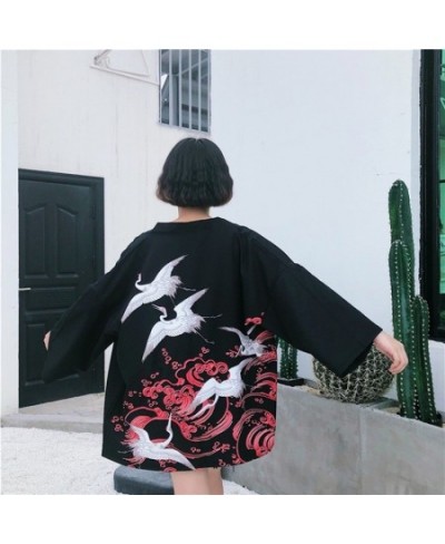 Kimono Cardigan Womens Tops & Blouses Japanese Streetwear Women Tops Summer 2023 Long Shirt Female Ladies Blouse Women Clothe...