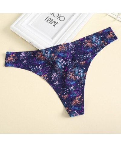 Printed Women's Panties Multicolor Sexy Underwear G-string for Female Low-Waist Lingerie Soft Breathable Knickers Breifs $12....