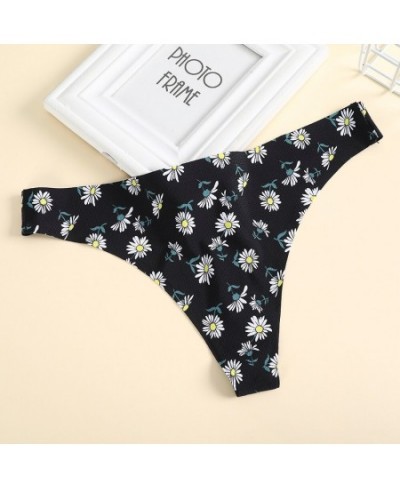 Printed Women's Panties Multicolor Sexy Underwear G-string for Female Low-Waist Lingerie Soft Breathable Knickers Breifs $12....