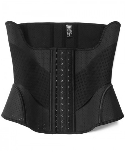 Hourglass Waist Trainer Latex Corset 15 Steel Bones Waist Cincher Flat Belly Slimming Sheath Fitness Girdle Fajas Colombians ...