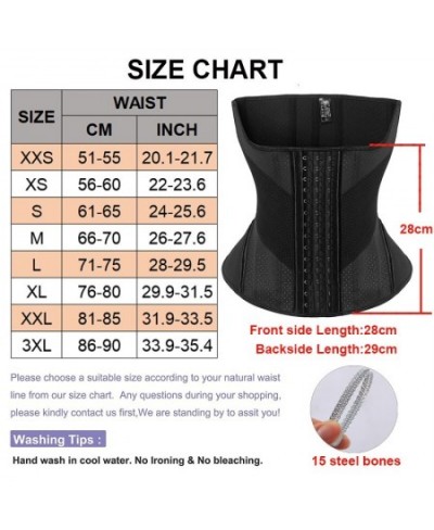 Hourglass Waist Trainer Latex Corset 15 Steel Bones Waist Cincher Flat Belly Slimming Sheath Fitness Girdle Fajas Colombians ...