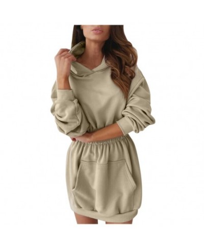 Women Oversized Hoodie Dress Female Casual Loose Hooded Sweatshirt Long Sleeve Casual Pocket Pullover Streetwear Hoodies $36....