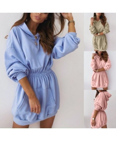 Women Oversized Hoodie Dress Female Casual Loose Hooded Sweatshirt Long Sleeve Casual Pocket Pullover Streetwear Hoodies $36....