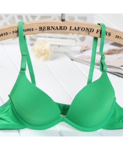 new lady style back small chest girl bra 100% Cotton Bust Push Up Bra underwire Gather chest sexy bra for Strudents AB Cup $1...