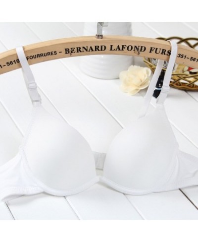 new lady style back small chest girl bra 100% Cotton Bust Push Up Bra underwire Gather chest sexy bra for Strudents AB Cup $1...