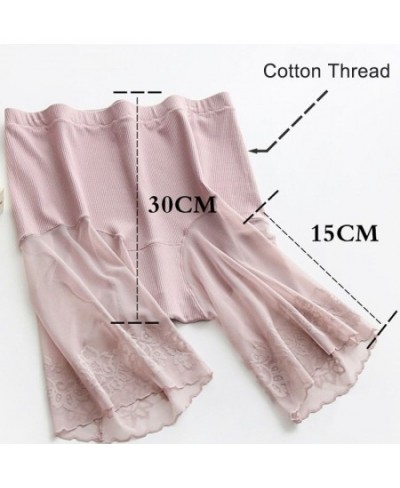 Plus Size Shorts Under Skirt Sexy Lace Anti Chafing Thigh Safety Shorts Ladies Pants Underwear Large Size Safety Pants Women ...