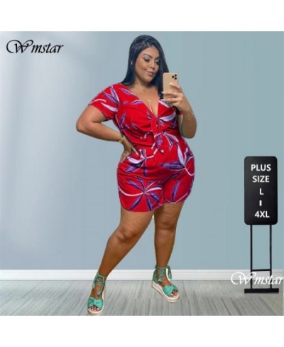 Plus Size Playsuit Summer Jumpsuit Women Wholesale Solid V Neck Wide Leg Casual Streetwear Rompers One Piece Outfit $32.66 - ...