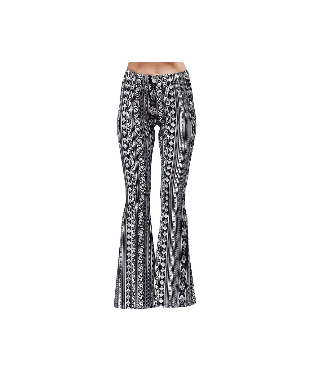 Women Bell Bottom Pants Sexy Pants Gypsy Comfy Fitness Ethnic Tribal Stretch Palazzo High Waist Leggings Fit Flare Pants $39....