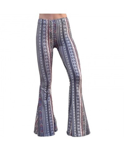 Women Bell Bottom Pants Sexy Pants Gypsy Comfy Fitness Ethnic Tribal Stretch Palazzo High Waist Leggings Fit Flare Pants $39....