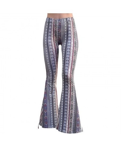 Women Bell Bottom Pants Sexy Pants Gypsy Comfy Fitness Ethnic Tribal Stretch Palazzo High Waist Leggings Fit Flare Pants $39....