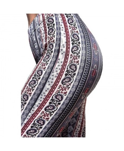 Women Bell Bottom Pants Sexy Pants Gypsy Comfy Fitness Ethnic Tribal Stretch Palazzo High Waist Leggings Fit Flare Pants $39....