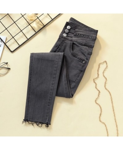 Jeans woman Female Denim Pants Black gray Womens Jeans Donna Stretch Bottoms Feminino Skinny Pants For Women Trousers $41.87 ...