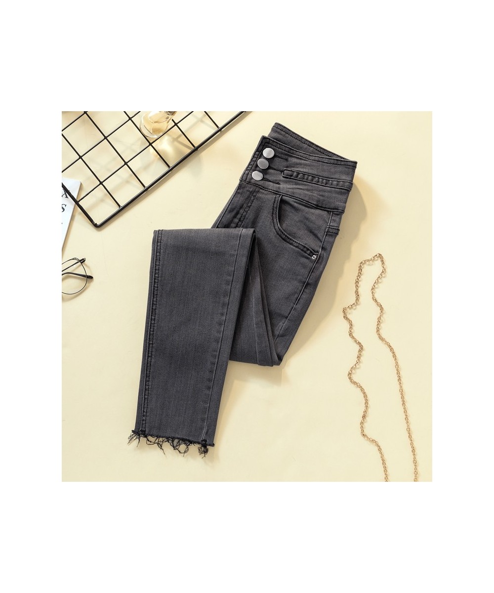 Jeans woman Female Denim Pants Black gray Womens Jeans Donna Stretch Bottoms Feminino Skinny Pants For Women Trousers $41.87 ...