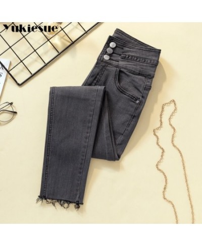 Jeans woman Female Denim Pants Black gray Womens Jeans Donna Stretch Bottoms Feminino Skinny Pants For Women Trousers $41.87 ...