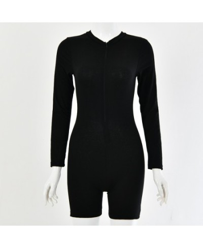 Bodysuit Rompers Womens Jumpsuit Sexy V-neck Jumpsuit Woman Long Sleeve Overalls $31.30 - Rompers