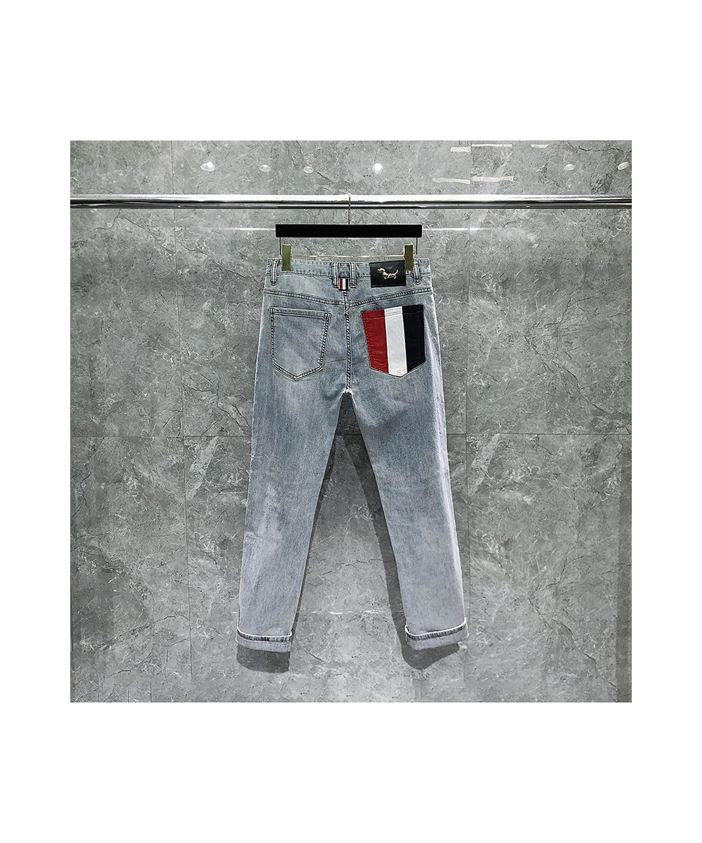 Pants Men's Casual Fashion Slim Fit Long Jeans Luxury Brand Business Denim Trousers Stretch Elastic Pants High Quality $100.6...