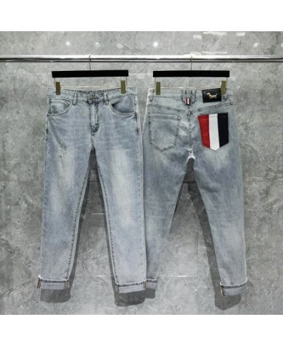 Pants Men's Casual Fashion Slim Fit Long Jeans Luxury Brand Business Denim Trousers Stretch Elastic Pants High Quality $100.6...